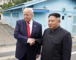 Donald Trump with Kim Jong Un