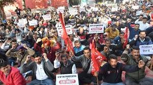 Chandigarh duty protest, employees protest