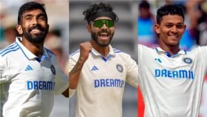 Bumrah, Jadeja, and Jaiswal Named in ICC Test Team of the Year