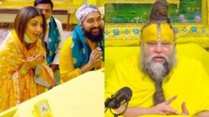 Shilpa Shetty and Raj Kundra visiting Premanand Maharaj amid ₹60 crore fraud allegations 