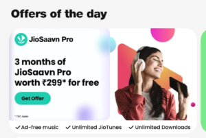 JioSaavn Pro Free Offer
