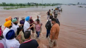 Haryana flood relief Punjab Haryana helps Jammu Kashmir floods Punjab flood financial aid Jammu Kashmir flood news 2025