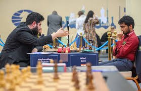 Nihal Sarin Grand Swiss, Bluebaum FIDE Chess, Gukesh Grand Swiss loss, FIDE Grand Swiss standings, Indian chess news